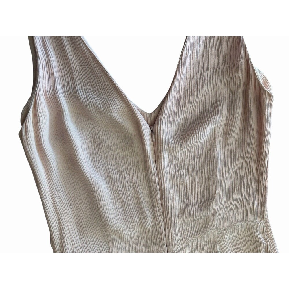 Massimo Dutti Blush Pink Jumpsuit Sleeveless V-Neck Wide Leg US 4 EU 36 - Picture 6 of 13